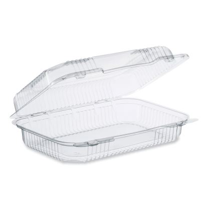 StayLock Clear Hinged Lid Containers, 6.8 x 9.4 x 2.6, Clear, Plastic, 125/Pack, 2 Packs/Carton1