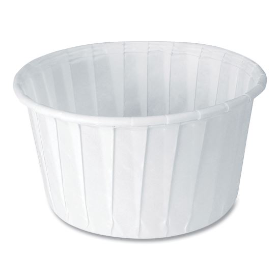 Paper Portion Cups, 5.5 oz, White, 250/Bag, 20 Bags/Carton1