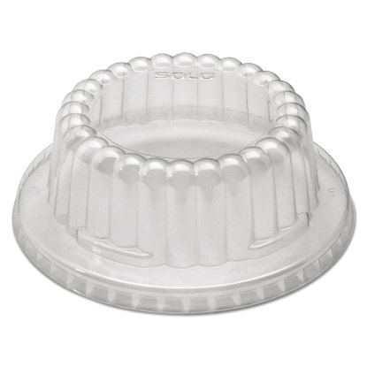 Flat-Top Dome PET Plastic Lids, For 12 oz Containers, 4.34" Diameter x 1.5" h, Clear, 1,000/Carton1