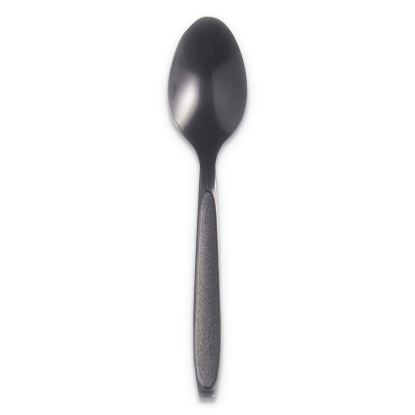 Reliance Mediumweight Cutlery, Spoon, Plastic, Black, 1,000/Carton1
