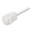 Sparta Handle Bottle Brush for Pint Bottles, White Polyester Bristles, 4.5" Brush, 7.5" White Plastic Handle 12/Carton1