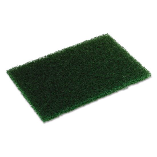 Heavy-Duty Scouring Pad, 6 x 9, Dark Green, 10/Pack, 6 Packs/Carton1