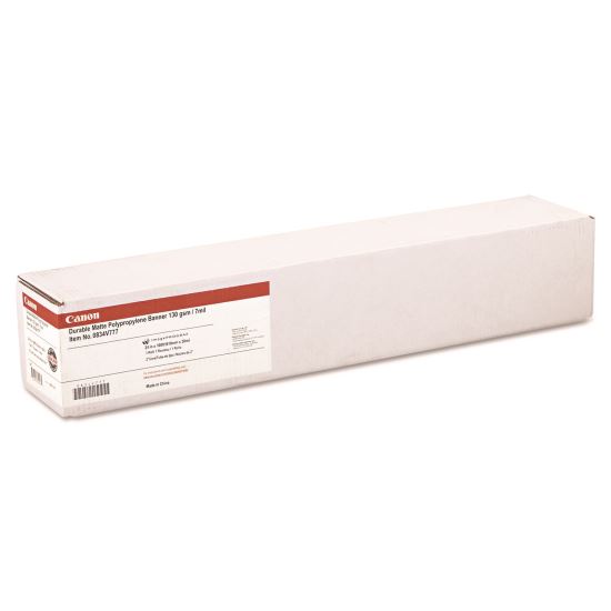 Durable Matte Polypropylene Banner Paper, 2" Core, 7 mil, 24" x 100 ft, White1