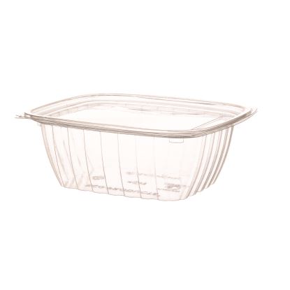 Renewable and Compostable Rectangular Deli Containers, 32 oz, 7.5 x 6.5 x 3, Clear, Plastic, 50/Pack, 4 Packs/Carton1