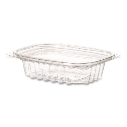 Renewable and Compostable Rectangular Deli Containers with Lid, 8 oz, 3 x 4.83 x 1.5, Clear, Plastic, 50/Pack, 4 Packs/Carton1
