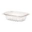 Renewable and Compostable Rectangular Deli Containers with Lid, 8 oz, 3 x 4.83 x 1.5, Clear, Plastic, 50/Pack, 4 Packs/Carton1
