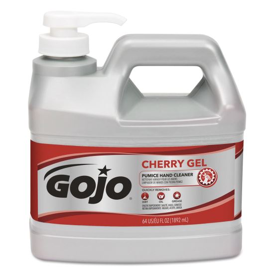 Cherry Gel Pumice Hand Cleaner, Cherry Scent, 0.5 gal, 4/Carton1