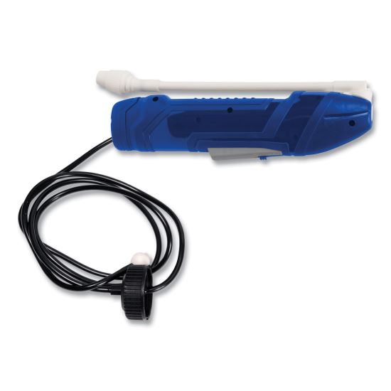 Surface Sanitizer and Disinfectant Battery Powered Sprayer, 3 ft Hose, Blue/White1