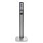 MESSENGER CS8 Silver Panel Floor Stand with Dispenser, 1,200 mL, 15.13 x 16.62 x 52.68, Graphite/Silver1