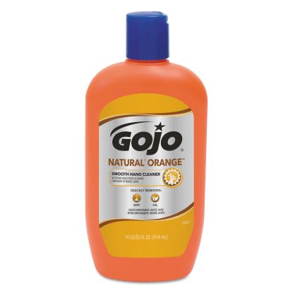 NATURAL ORANGE Smooth Hand Cleaner, Quick-Acting Lotion with Flip-Cap Squeeze Bottle, Citrus Scent, 14 fl oz, 12/Carton1