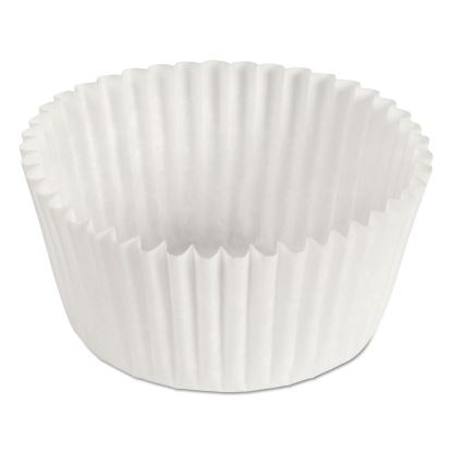 Fluted Bake Cups, 1 oz, 3.5 x 1.5 x 1, White, Paper, 500/Pack, 20 Packs/Carton1