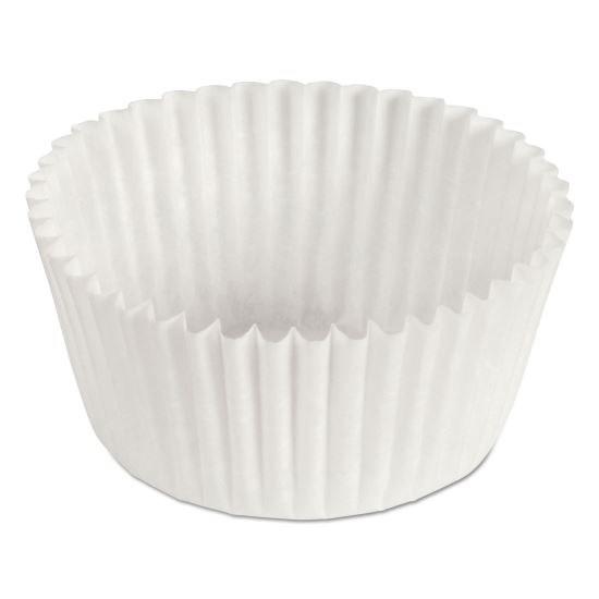 Fluted Bake Cups, 1 oz, 3.5 x 1.5 x 1, White, Paper, 500/Pack, 20 Packs/Carton1