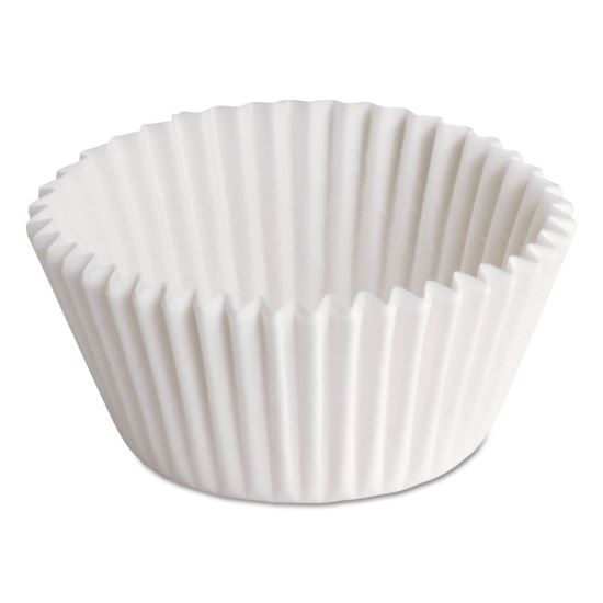 Fluted Bake Cups, 0.75 oz, 1.25 x 0.88 x 0.88, White, Paper, 500/Pack, 20 Packs/Carton1