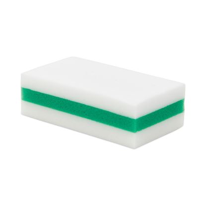 eXpunge Sponges, 4.75 x 2.5, 1.13" Thick, White/Green, 24/Carton1