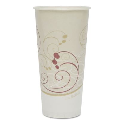 Symphony Treated-Paper Cold Cups, 22 oz, White/Beige/Red, 50/Bag, 20 Bags/Carton1