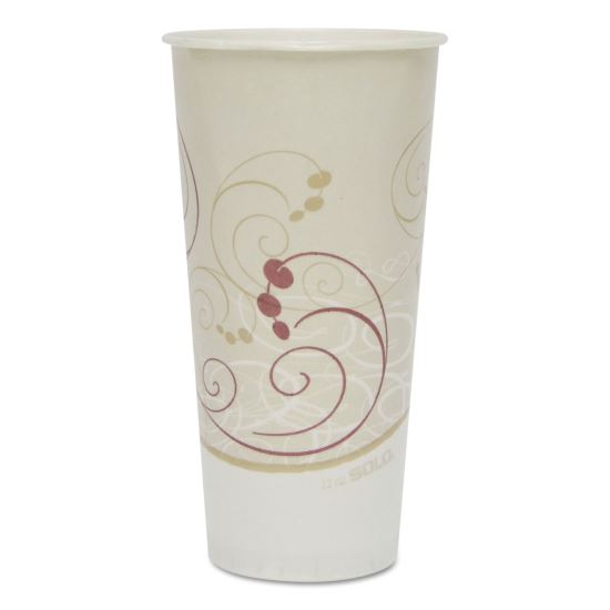 Symphony Treated-Paper Cold Cups, 22 oz, White/Beige/Red, 50/Bag, 20 Bags/Carton1