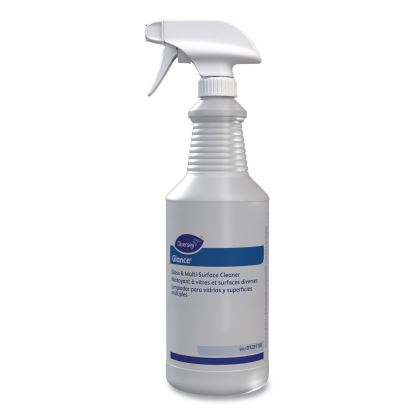 Glance Glass and Multi-Surface Cleaner Spray Bottle, 32 oz, Clear, 12/Carton1