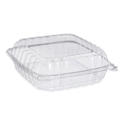 ClearSeal Hinged-Lid Plastic Containers, 9.3 x 8.83 x 3, Clear, 200/Carton1