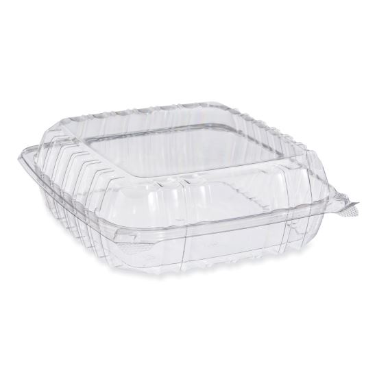 ClearSeal Hinged-Lid Plastic Containers, 9.3 x 8.83 x 3, Clear, 200/Carton1