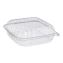 ClearSeal Hinged-Lid Plastic Containers, 9.3 x 8.83 x 3, Clear, 200/Carton1