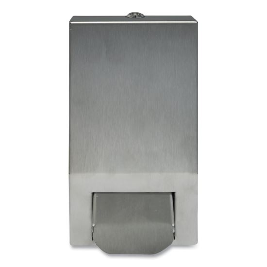 Manual Skincare Dispenser, 1 L, 5.1 x 4.6 x 9.3, Silver1