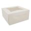 Bakery Boxes, 9 x 9 x 4, White, Paper, 150/Carton1