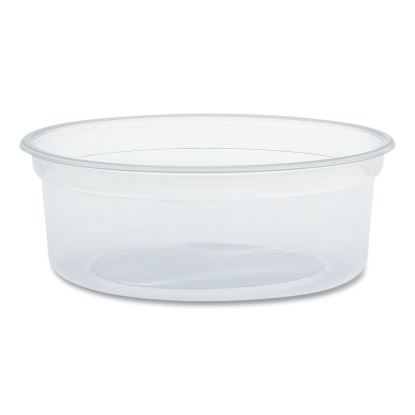 MicroGourmet Food Container, 8 oz, 4.1" Diameter x 1.14" h, Clear, Plastic, 500/Carton1