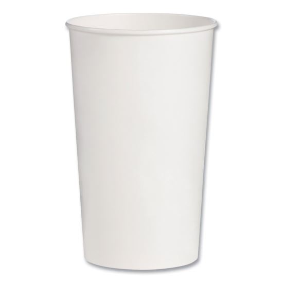Double Sided Poly (DSP) Paper Cold Cups, 44 oz, White, 500/Carton1