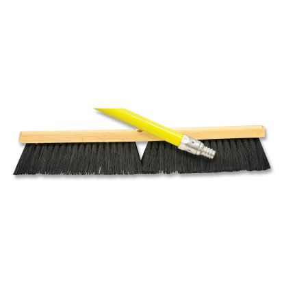 Tampico Push Broom Kit, 18 x 64, Metal Handle, Yellow/Black1