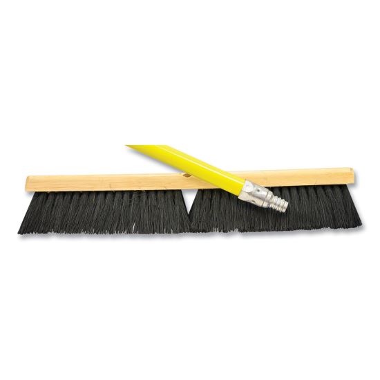 Tampico Push Broom Kit, 18 x 64, Metal Handle, Yellow/Black1