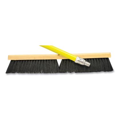 Tampico Push Broom Kit, 24" x 64" Metal Handle, Black/Yellow1