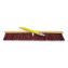 Poly Push Broom Kit, 24" x 60" Metal Handle, Maroon/Yellow1