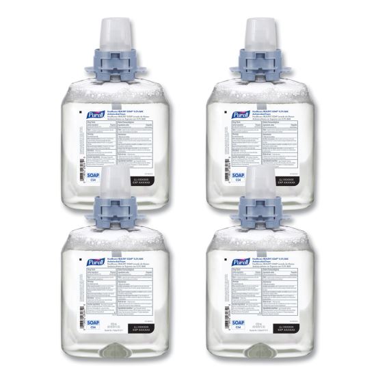 HEALTHY SOAP 0.5 BAK Antimicrobial Foam Refill, For CS4 Dispensers, Light Floral Scent, 1,250 mL, 4/Carton1