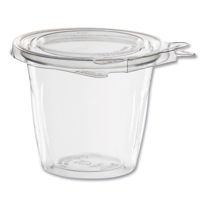 SafeSeal Tamper-Resistant, Tamper Evident Bowls, Flat Lid, 12 oz, 4.36 x 8.84 x 3.51, Clear, Plastic, 256/Carton1
