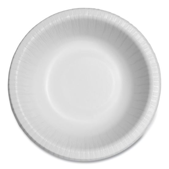 Bare Eco-Forward Clay-Coated Paper Dinnerware, ProPlanet Seal, Bowl, 12 oz, White, 125/Bag, 8 Bags/Carton1