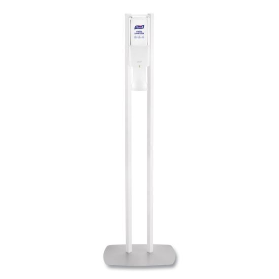 ES10 Dispenser Floor Stand with Automatic Hand Sanitizer Dispenser, 15.56 x 11.75 x 51.82, White1