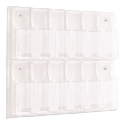 Clear2c 12 Pamphlet Display, 28.75 x 3 x 23.5, Clear1