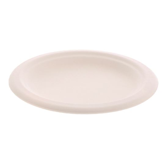 EarthChoice PFAS Free Compostable Dinnerware, Plate, Sugarcane, 6" dia, Natural, 1,000/Carton1