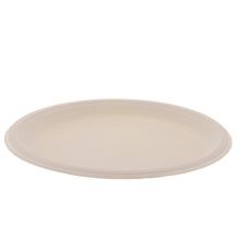 EarthChoice PFAS Free Compostable Dinnerware, Plate, Sugarcane, 10.25" dia, Natural, 500/Carton1