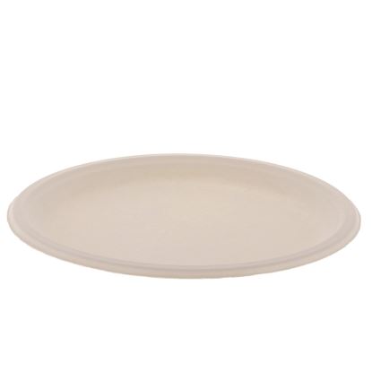 EarthChoice PFAS Free Compostable Dinnerware, Plate, Sugarcane, 10.25" dia, Natural, 500/Carton1