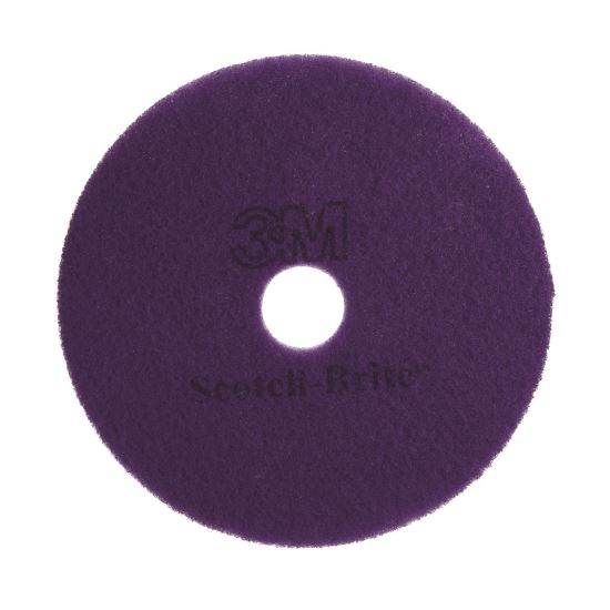Diamond Floor Pads, 17" Diameter, Purple, 5/Carton1