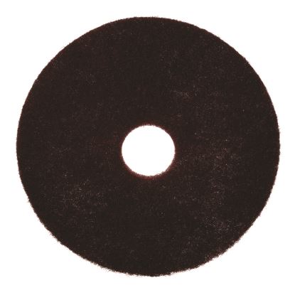 Surface Preparation Pad Plus, 16" Diameter, Maroon, 5/Carton1