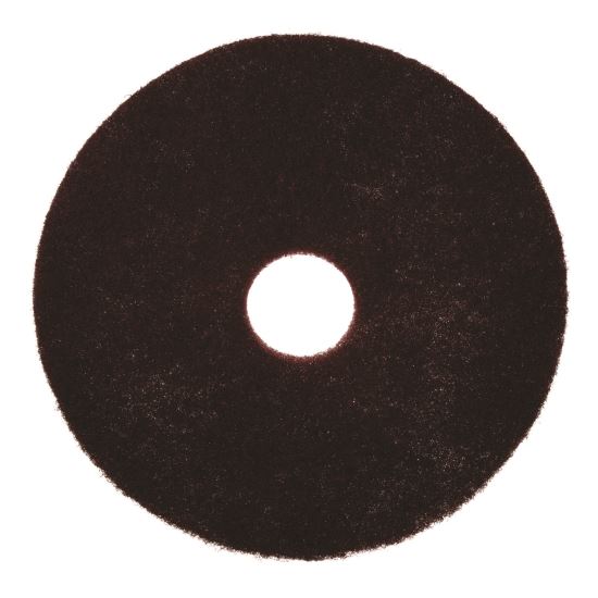 Surface Preparation Pad Plus, 16" Diameter, Maroon, 5/Carton1