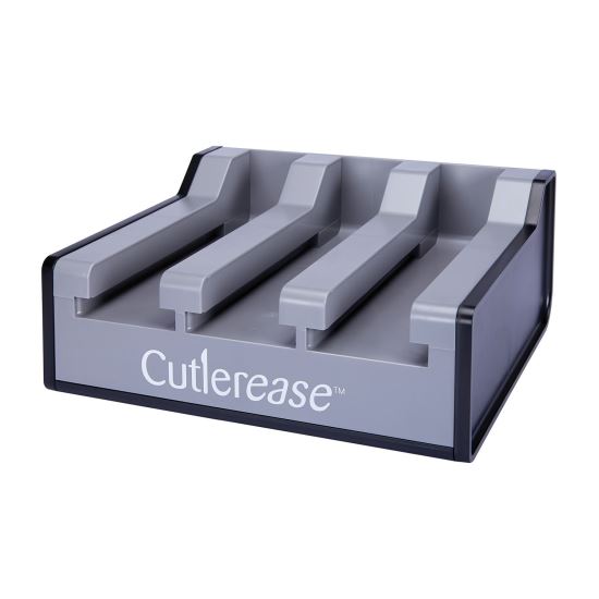 Cutlerease Base, Holds 3 Dispensers, 12.5 x 12.5 x 5.25, Gray/Black1