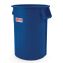 Utility Trash Can, 56.9 gal, Plastic, Blue1