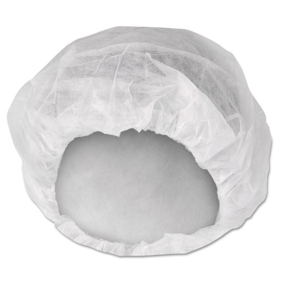 A10 Bouffant Caps, Medium, White, 100/Pack, 10 Packs/Carton1