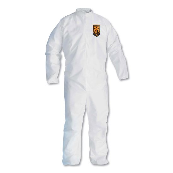 A30 Elastic Back Coveralls, Medium, White, 25/Carton1