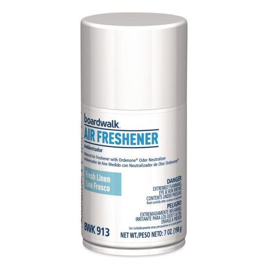 Metered Air Freshener Refill, Fresh Linen, 7 oz Aerosol Can, 6/Carton1