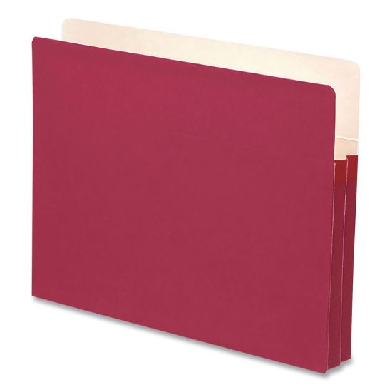 Colored File Pockets, 1.75" Expansion, Letter Size, Red, 25/Box1