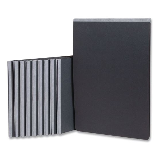 Prong Fastener Premium Pressboard Report Cover, Two-Piece Prong Fastener, 3" Capacity, 11 x 17, Black/Black, 10/Box1